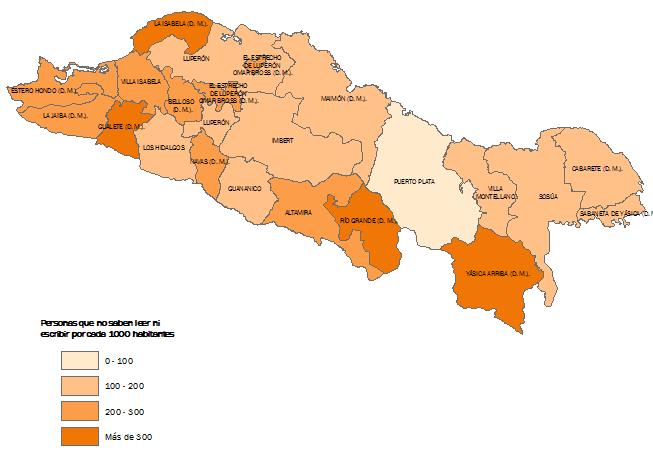 Mapa 3 Tasa de analfabetismo de la población de 15 años y más, de
