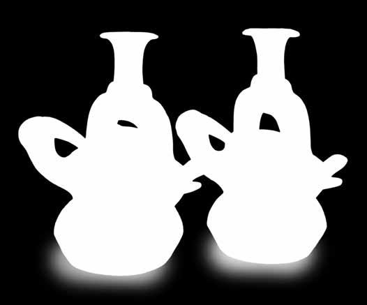 La pareja de vasijas, casi idénticas, probablemente representen aspectos de la dualidad andina.