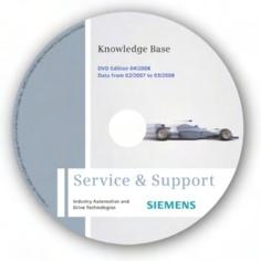 Siemens AG 010 Anexo Customer Support Base de conocimientos y Automation Value Card Base de conocimientos en DVD Automation Value Card Para las zonas de aplicación sin conexión online a Internet,