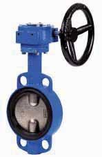 5108A: de 2 a 10 con reductor manual. Lug type butterfly valve. Mounting between ANSI class 125 / 150 flanges Body: ductil iron GGG-40. Disc: CF8M (316) Seat: EPDM. Stem o ring NBR.