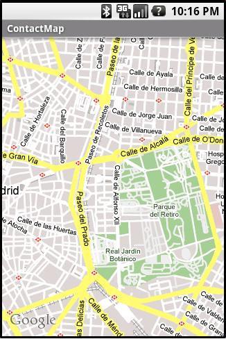 Figura 22. Mapa obtenido desde Google Maps Llegados a este punto, ya se tienen los dos elementos básicos, es decir, un mapa y su controlador.