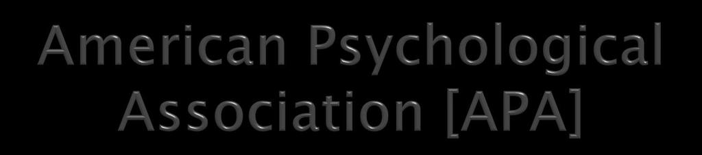 Es una organización científica y profesional que representa a la Psicología en Estados