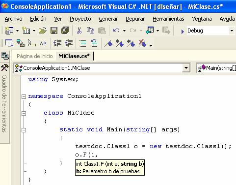 El lenguaje de programación C# Tema 18: Código inseguro El lenguaje de programación C# Tema 19: Documentación XML La salida por pantalla de este último programa es: Hola AAAA La ventaja de modificar