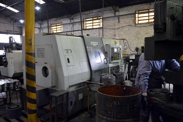 ADIMRA - Cámara de Industriales Metalúrgicos de Rafaela (CIMR) Celda de mecanizado con control numérico en Rizzoto y Pieragostini. Hacemos poleas desde 50 mm hasta 1,50 m.