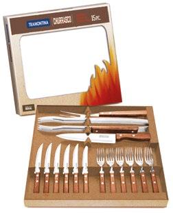 1 - Faca carne 7 / 7 Cook s knife / Cuchillo cocina 7 1 - Garfo trinchante/ Carving fork / Tenedor trinchante 1 - Chaira 8 / 8 Sharpener /
