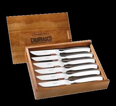 Stainless Steel Steak knives set Juego de Cuchillos para Asado Acero Inoxidable 6 pzas.
