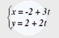 x e y obtenemos las: Ecuaciones paramétricas