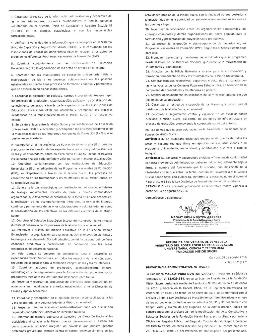 430.030 GACETA OFICIAL DE LA REPÚBLICA