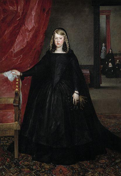 Margarita de Austria por el pintor Juán Bautista Martínez del Mazo.