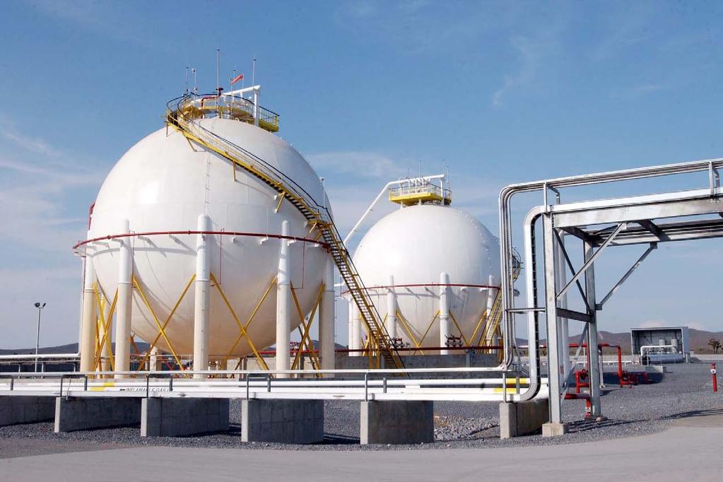 Complejo Procesador de Gas Burgos Proceso Gas natural (MMpcd) Condensados (Mbd) 4 527 57 Producción Gas seco (MMpcd)* Líquidos del gas (Mbd) Gas licuado (Mbd) Número de plantas endulzadoras Capacidad