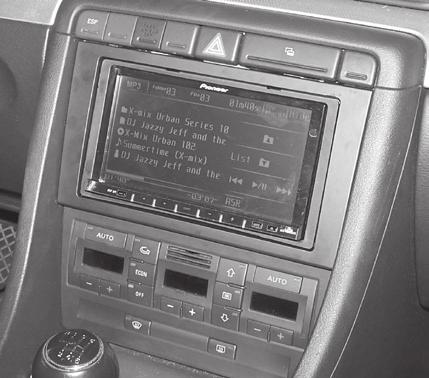 Installation instructions for part 99-9107B Audi A4 / RS 4 / S4 2002-2008 (with a Symphony or NAV radio) 99-9107B KIT FEATURES DIN radio provision with pocket ISO DIN radio provision with pocket