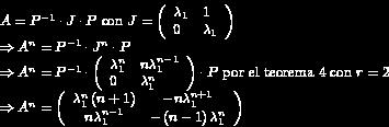 Resolución de la Relación de Recurrencia Dada la sucesión: sujeta a las condiciones iniciales y el polinomio característico def i nido por la matriz corresponde a: Supongamos que de la ecuación