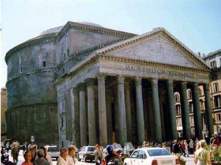 ROMA: ARQUITECTURA SAGRADA Adriano encargó el panteón de Agripa, en Roma