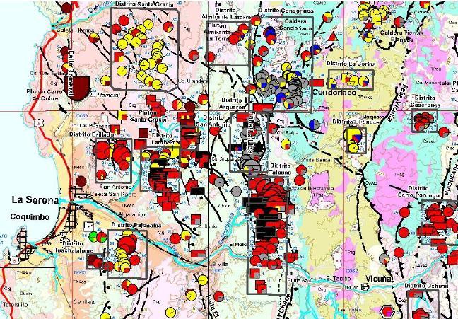 Carta Geológica de Chile-Serie Recursos Minerales y Energéticos OBJETIVO Mapas que sintetizan e integran la información geológica básica con la