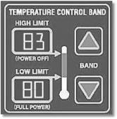 4. Oprima los botones ARRIBA o ABAJO para seleccionar las lecturas de la temperatura en F (grados Farenheit) o en C (grados centígrados). 5.
