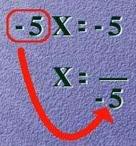 Cuando el número está multiplicando a la x, pasa dividiendo al otro miembro. El signo se conserva.