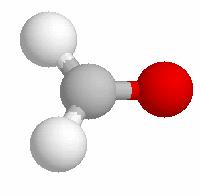 Metanal (grupo carbonilo). La molécula es plana.