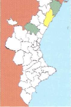 Resulta muy escasa en la Comunidad Valenciana, donde se conocen escasas localidades en la Tinenca de Benifassar y la Sierra del Toro; la cita atípica de A.J.