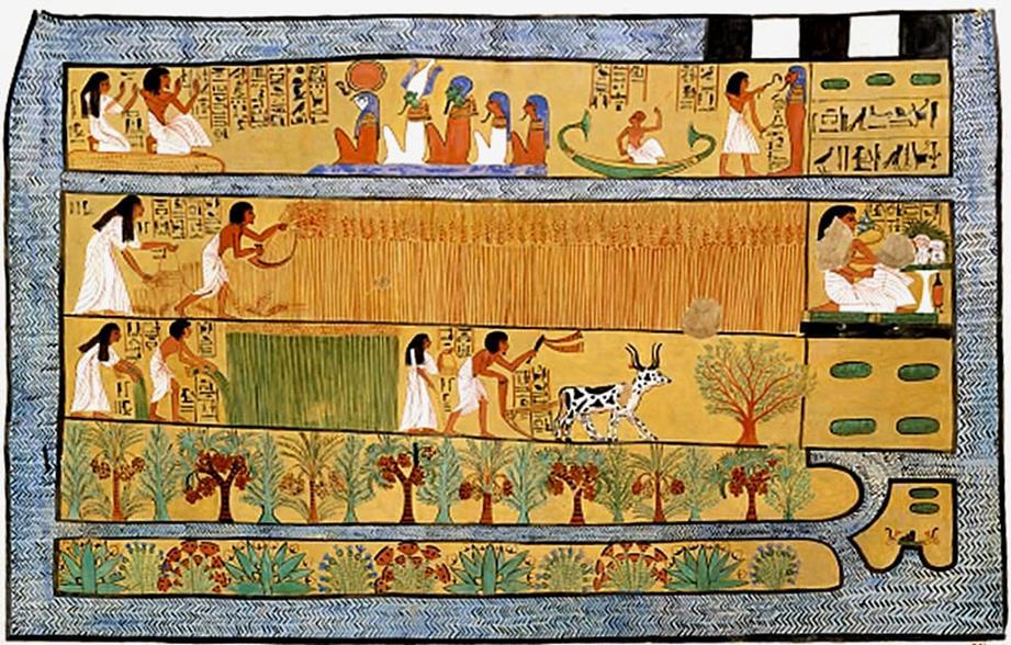 Pintura de la tumba de Sennedjem (Egipto,