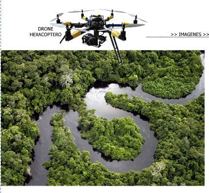 Drone Tipo: Cuadracoptero Altura de vuelo: < 300 m Peso sin carga útil: Aprox.