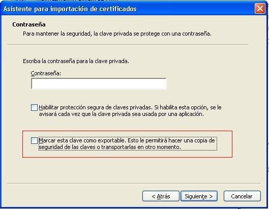 Una vez guardada la copia de seguridad, deberá volver a l menú del Internet explorer -> Herramientas -> Opciones de internet -> Contenido -> Certificados, seleccionar su certificado, y pulsar el