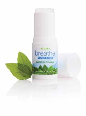 La extraordinaria mezcla de aceites esenciales que se encuentran en la mezcla respiratoria dōterra Breathe mantiene la sensación de vías respiratorias despejadas y una fácil respiración,