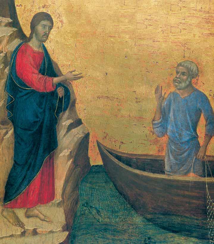 Jesús y Pedro, detalle de la Vocación