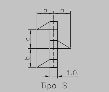Para conocer las distancias entre las fases es necesario conocer la configuración de la cruceta, que se muestra en la figura 14.