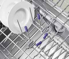 diferentes, para poder lavar incluso los platos de diseño extraprofundo: Posición 1. Varillas en su posición habitual, pensadas para lavar platos hondos y llanos convencionales.