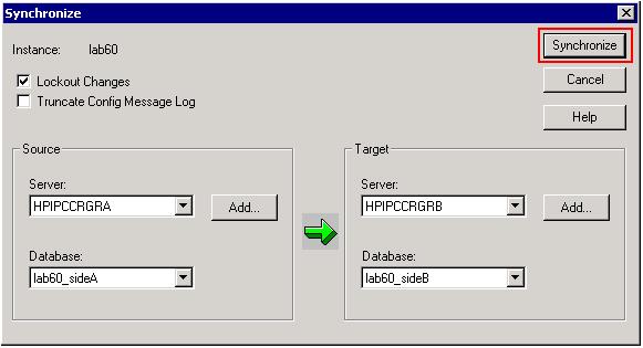 Sincronice los datos de configuración Este procedimiento copia los datos de configuración válida del maderero al Registrador con pares.