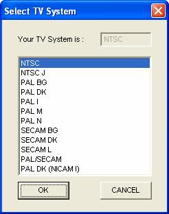 If you select the wrong TV system, you may not be able to watch any