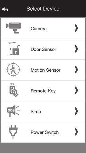 2. Siga las instrucciones en la pantalla para sincronizar el sensor. Cuando la sincronización esté completa, conecte una lamparilla en el sensor. Toque para exhibir la pantalla Status del sensor.