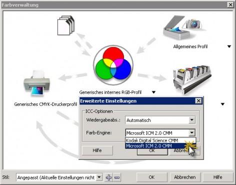 Antes de empezar con la creación del documento en sí, deberá ajustar la administración de color de CorelDRAW.