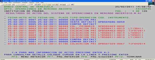 II. INSTRUCCIONES PARA EL MANEJO DEL SISTEMA 2. OPCIONES DEL SISTEMA 9 de 17 D.