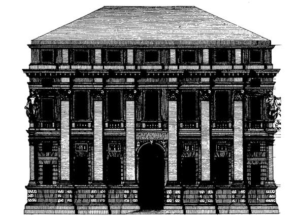 46 Trissino, que hemos recordado líneas arriba, cuya afición a la Arquitectura le llevó a iniciar un tratado (L Architettura.