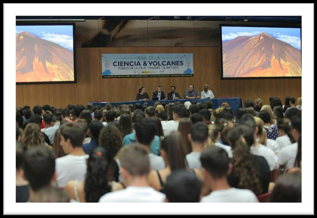 8, 11, 15 y 18 de noviembre FERIA DE LA CIENCIA Y LOS VOLCANES El Instituto Volcanológico de Canarias (INVOLCAN) tiene previsto celebrar la segunda edición de LA FERIA DE LA CIENCIA Y LOS VOLCANES en
