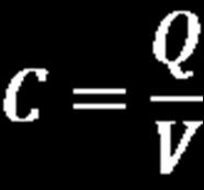 Condensador de placas paralelas La capacidad C es: Nótese que por definición la capacidad siempre es positiva Esta magnitud expresa la capacidad de almacenar carga Q que posee el