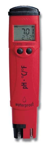 Equipos de bolsillo de ph phep 4 - phep 5 testers de ph/ºc impermeable con electrodo reemplazable phep 4 y phep 5 están dotados de electrodo de ph reemplazable.