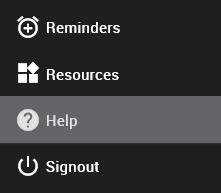 Haga clic en la opción de menú Resources (Recursos) para ver los recursos disponibles. 2.