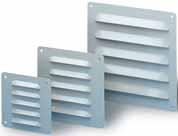 Sistemas de ventilación Aireación natural (continuación) ClimaSys CV Rejillas metálicas de aireación rectangulares Rejillas diseñadas para ser instaladas en los laterales del armario.