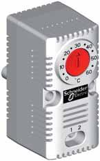 Dispositivos de control Termostato de contacto NC ClimaSys CC Termostato de contacto normalmente cerrado para controlar una resistencia calefactora cuando la temperatura supere el valor establecido.