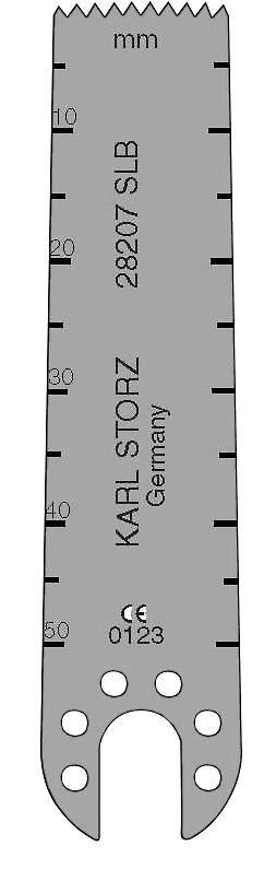 0,4 mm, grosor de corte 0,6 mm, longitud útil 50 mm 28207 SLB Ídem, anchura de