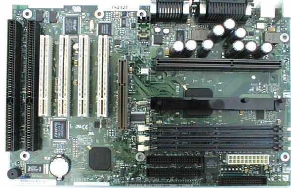 PRACTICA 3: Identificación visual de elementos en la placa base y montaje de PC. (APD PII) Indique el la siguiente imagen los siguientes elementos: 1. Conector bus PCI 2. Socket Microprocesador 3.