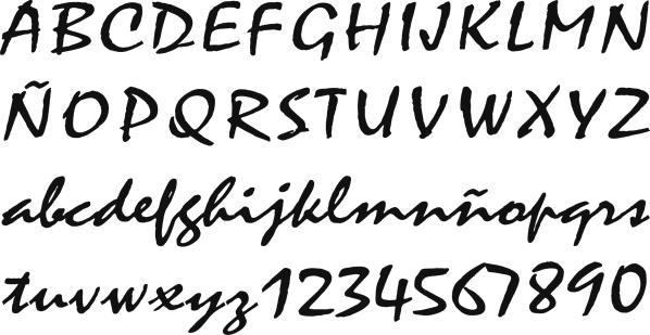 Las tipografías de estilo caligráfico, al igual que las tipografías gestuales imitan o se inspiran en la escritura hecha a mano, aunque en