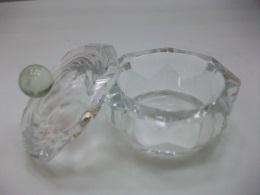 MX-S1020 Nail wipes Dappen Dish de Luxe Vasito de cristal con tapa para el monómero.