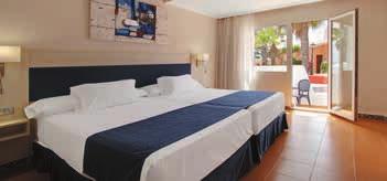 sillón-cama o dos camas de 1,05x2m (en todos los casos no se puede poner cama supletoria). La mayor parte disponen de terraza privada.