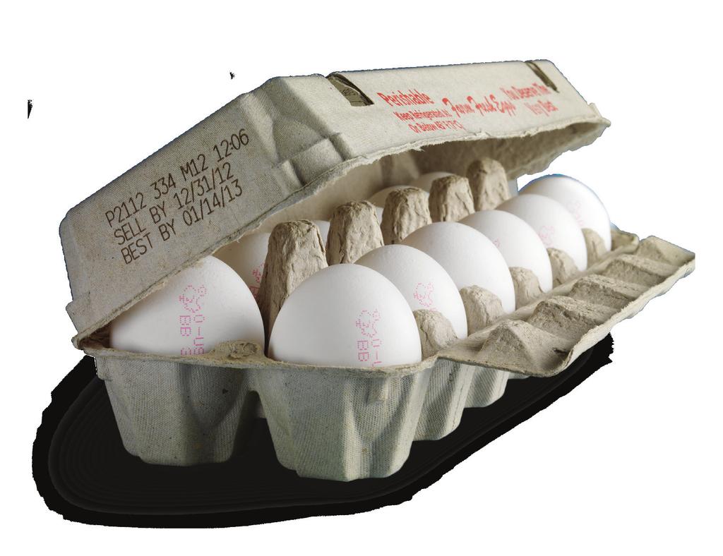Codificación en cartones de huevos La impresión en cartones de huevos es la manera más eficaz de que los comerciantes gestionen fácilmente el inventario, los consumidores comprueben rápidamente la