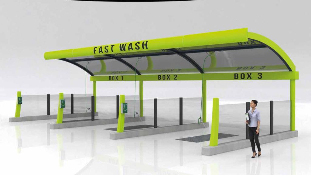 Implementaciones Opcionales Fast-Wash Disponemos de instalaciones de auto-lavado con una nueva