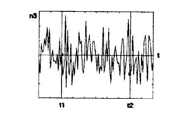 Caracterización del ruido como un proceso estocástico (p.e.): - Desde un punto de vista matemático, el ruido n(t) se caracteriza como un proceso estocástico (p.e.) - Dos puntos de vista: * Para un instante dado, el ruido es una variable aleatoria * Cada realización es una unción del tiempo: p.