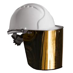 Casco no incluido. Visor oro para altas temperaturas diseñado para utilizar junto con el casco MK7HT. Con cobertura de oro de 24 kilates.